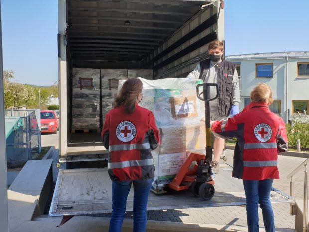 ESA logistika pomáhá distribuovat pomoc Červeného kříže