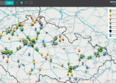 108 Agency představuje interaktivní mapu, která pomáhá uživatelům vyhledat optimální průmyslové prostory