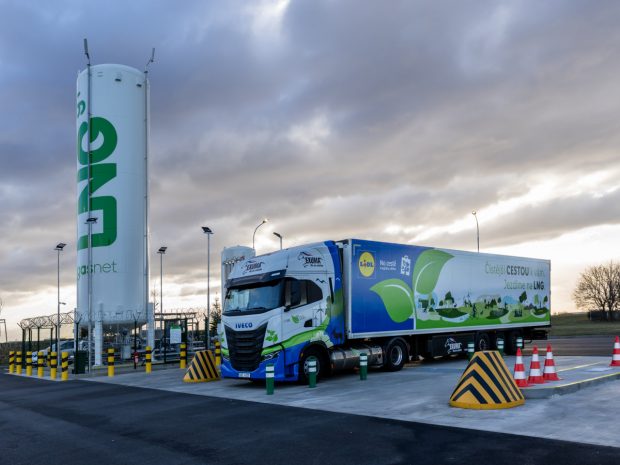 Vybrané kamiony Lidlu nově jezdí na bioLNG